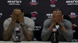 Wade And LeBron Pretend They're Invisible After Another Crushing Loss